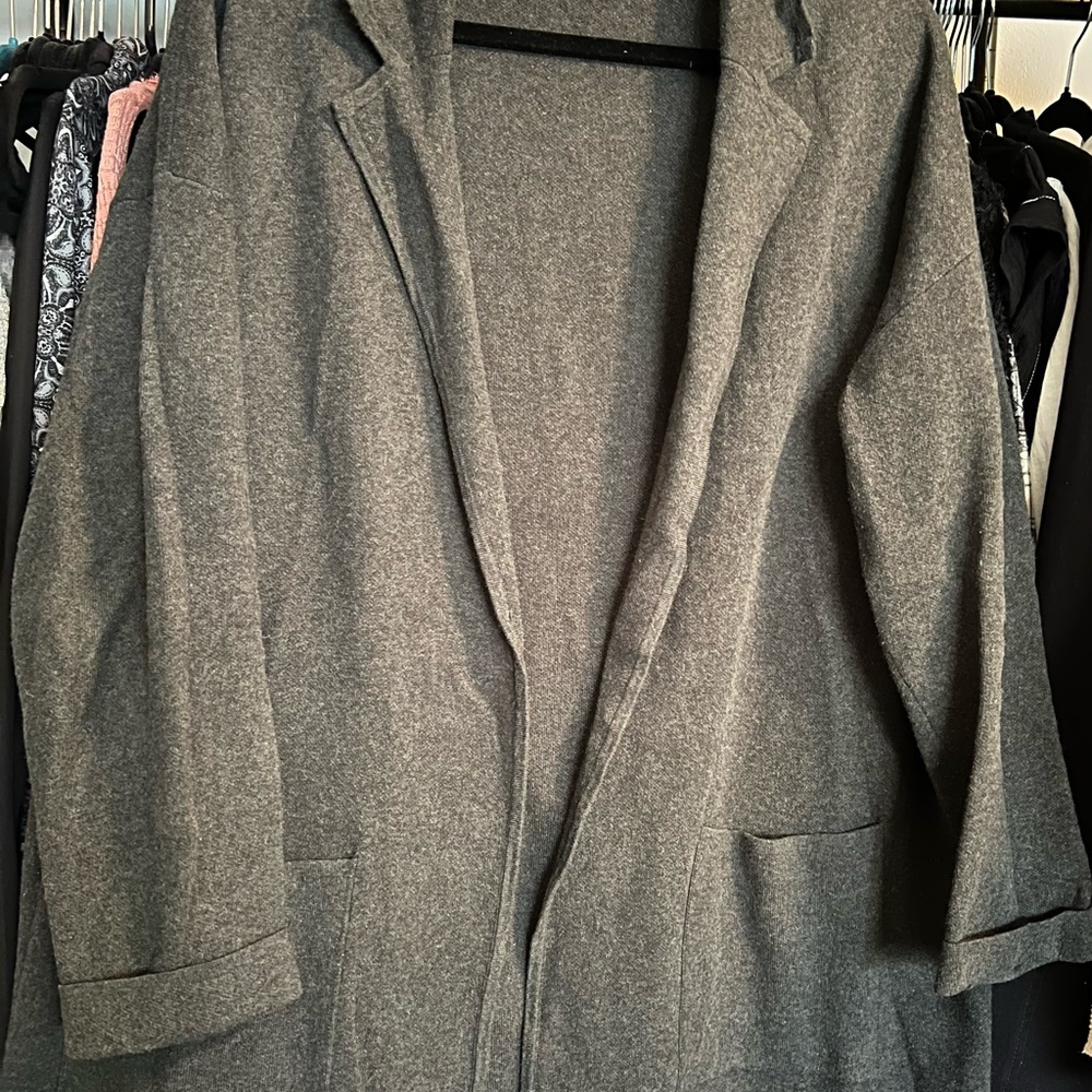 LOFT Women's Charcoal Gray Blazer